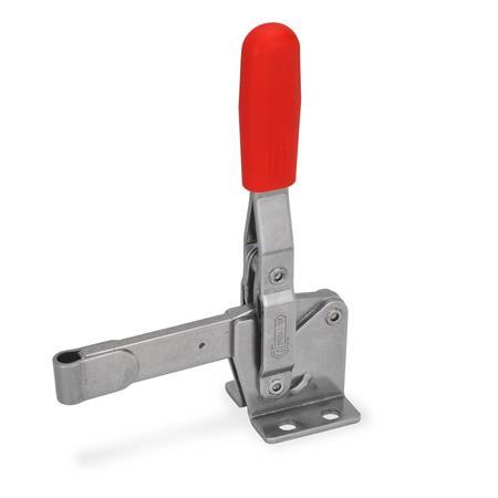 Otto Ganter Stainless Steel Vertical Acting Toggle Clamp with Horizontal Mounting Base, GN 810